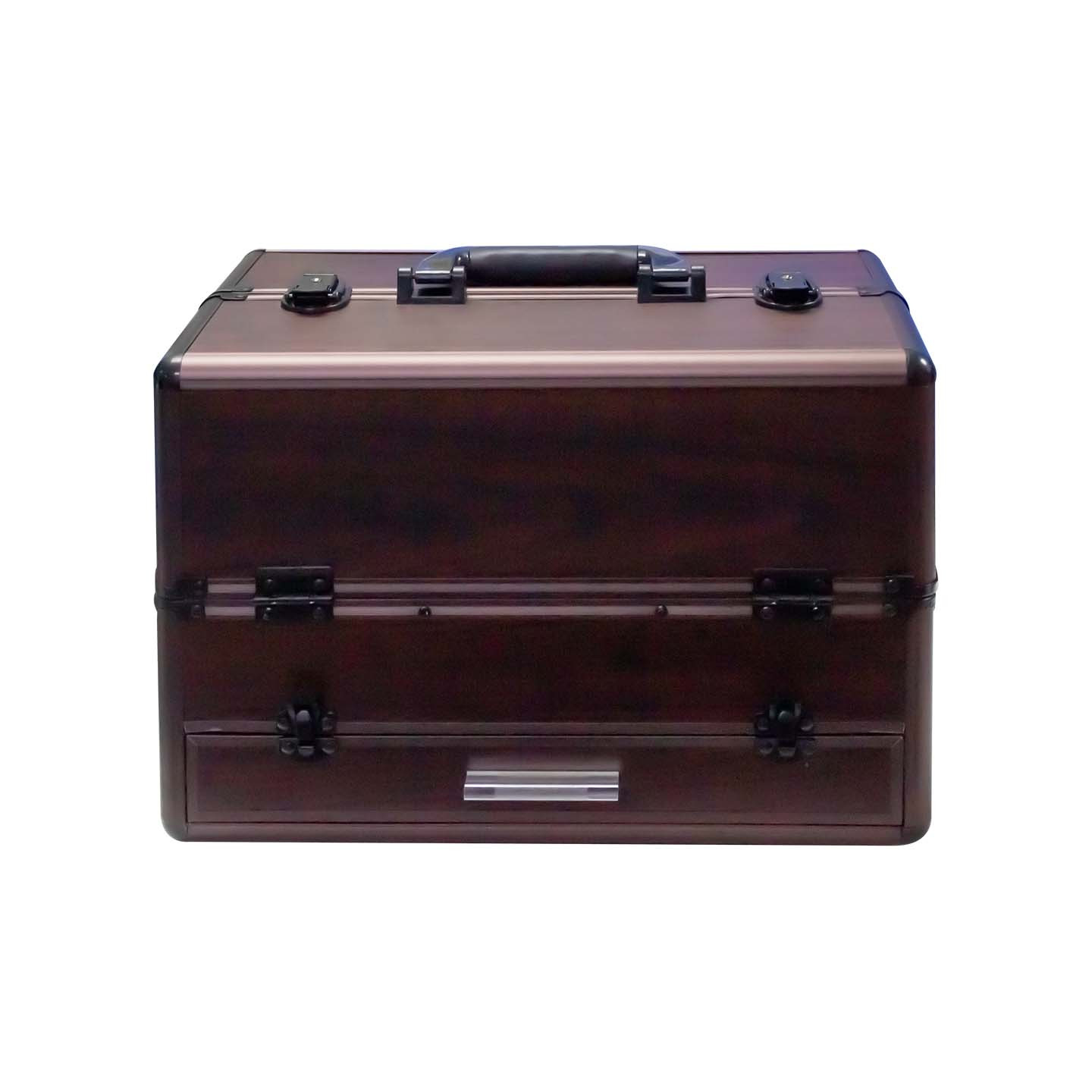 MALETA PARA ORGANIZAR MAQUILLAJES COLOR MADERA