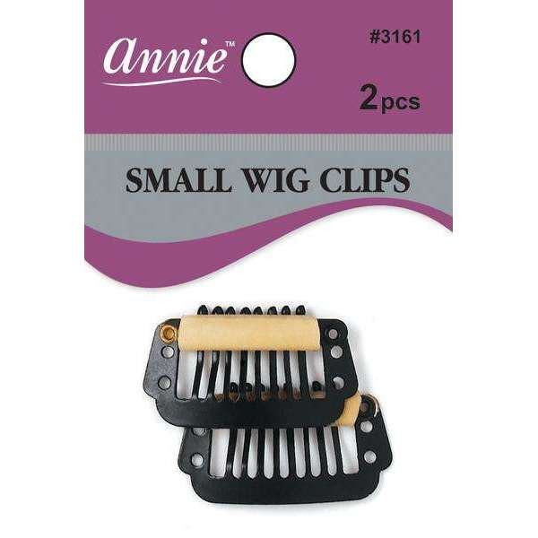 ANNIE SMALL WIG CLIPS EXT 230C BLK P/2 #3161