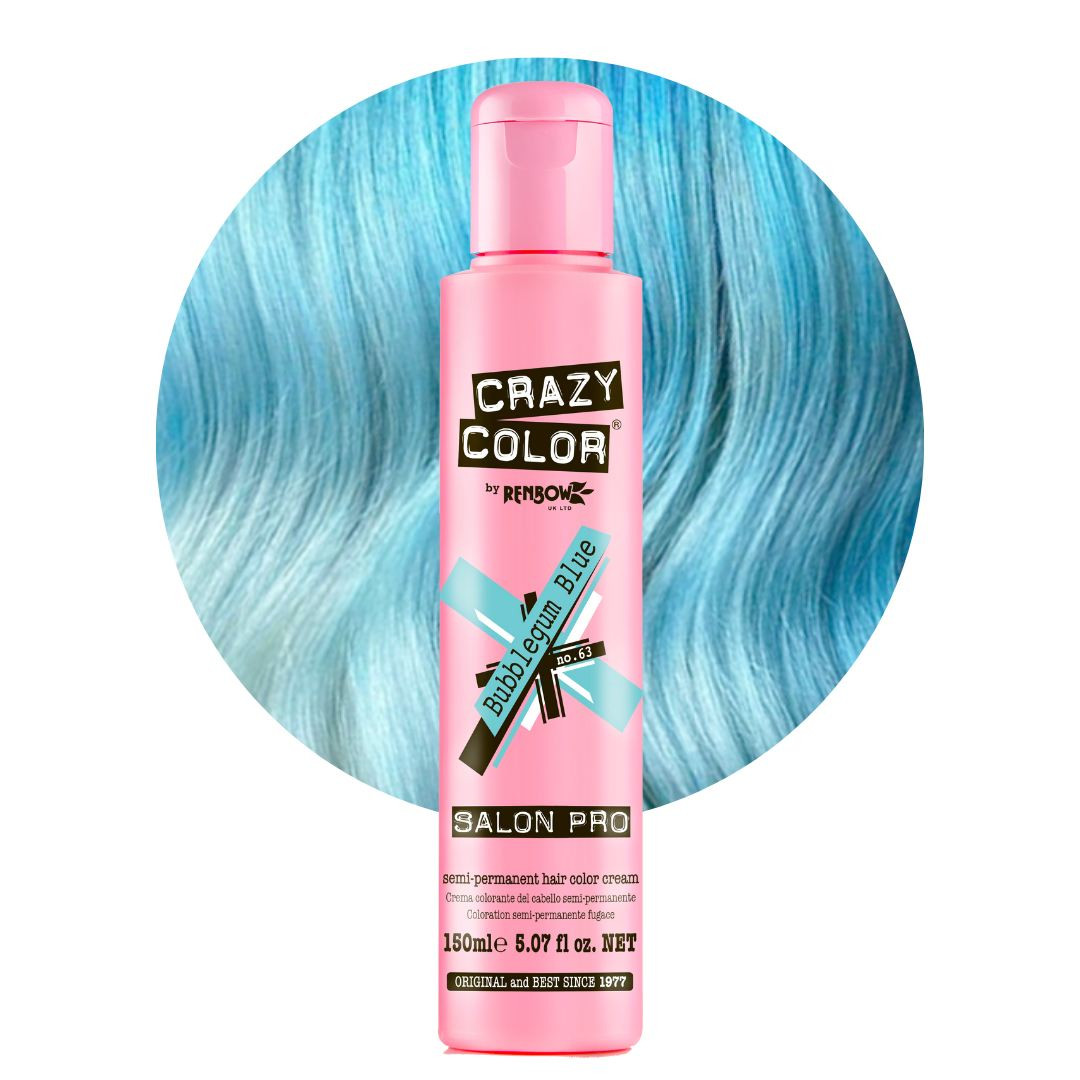 CRAZY COLOR BUBBLE GUM BLUE #63