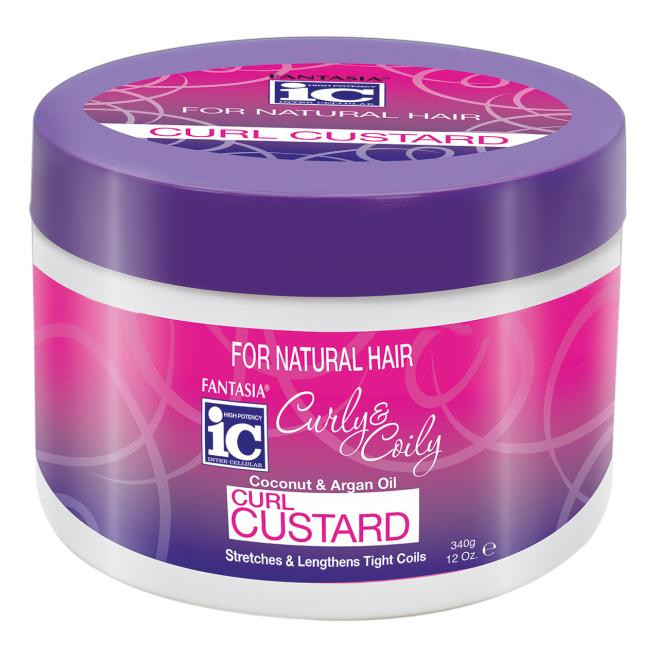 IC FANTASIA CURLY & COILY CURL CUSTARD 12 OZ