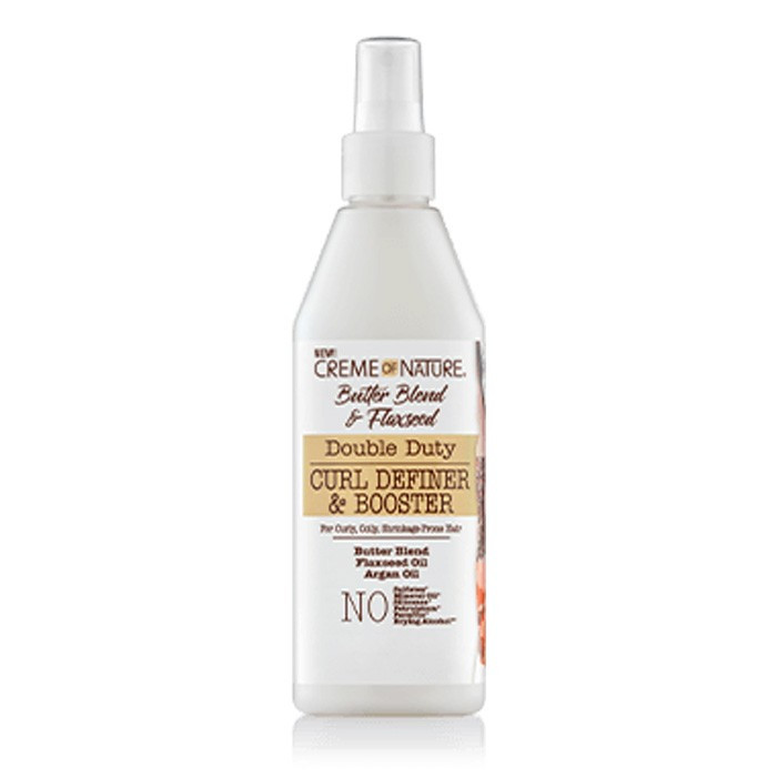 CREME OF NATURE BUTTER BLEND & FLAXSEED DOUBLE DUTY CURL DEFINER & BOOSTER 12 OZ