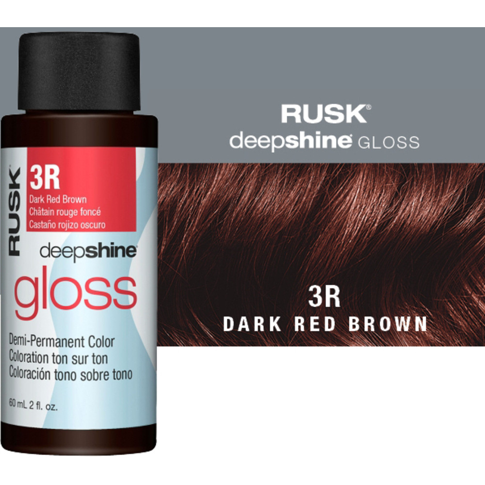 RUSK GLOOS TINTE DARKK RED BROWN