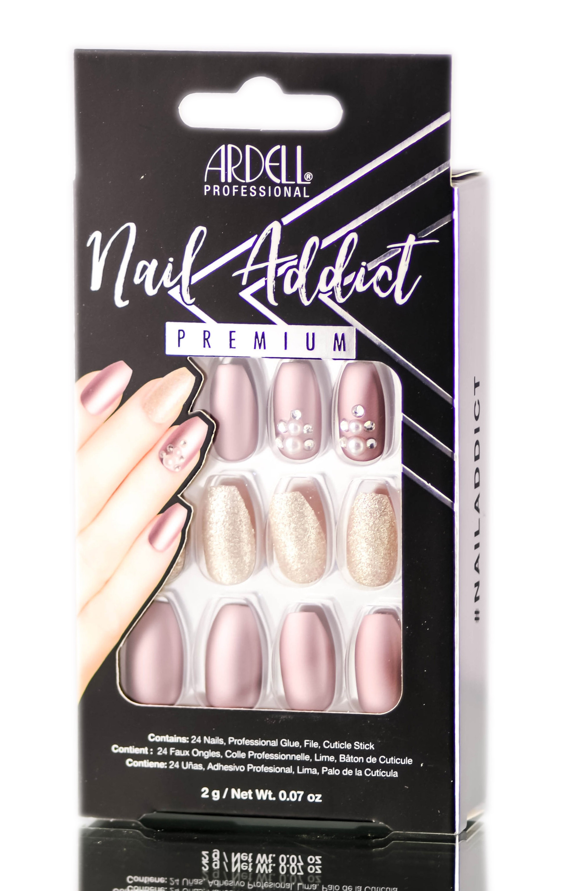 ARDELL NAIL ADDICT PREMIUM NAIL SET METALLIC LILAC PEARL