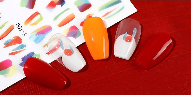 CALCOMANIA PARA LAS UÑAS CO NN DISEÑO HOLOGRAFICO