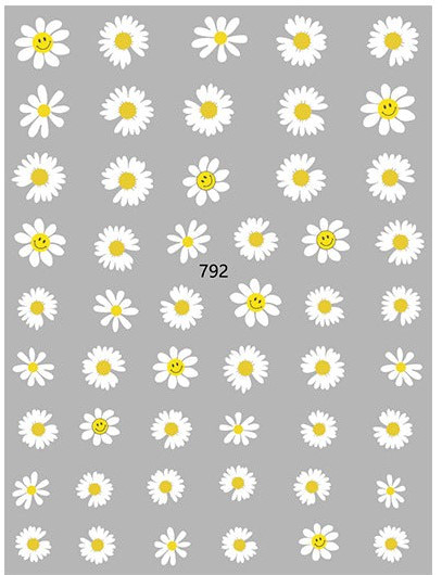 CALCOMANIA PARA LAS UÑAS DE FLORES