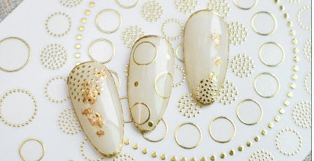 CALCOMANIA PARA DISEÑO DE UÑAS EN CIRCULOS