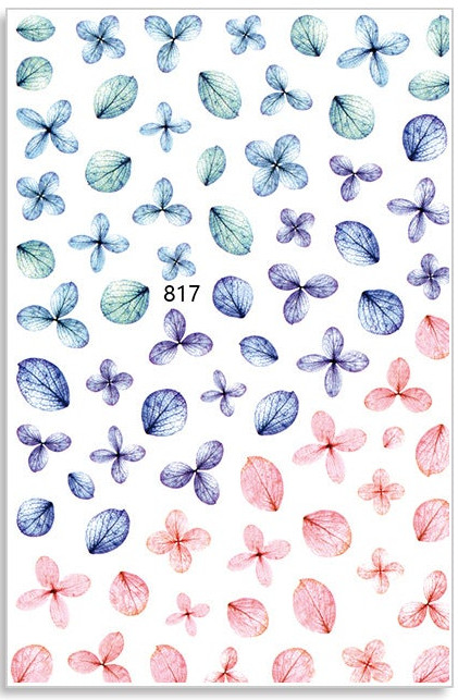 CALCOMANIA PARA DISEÑO DE UÑAS DE PETALOS