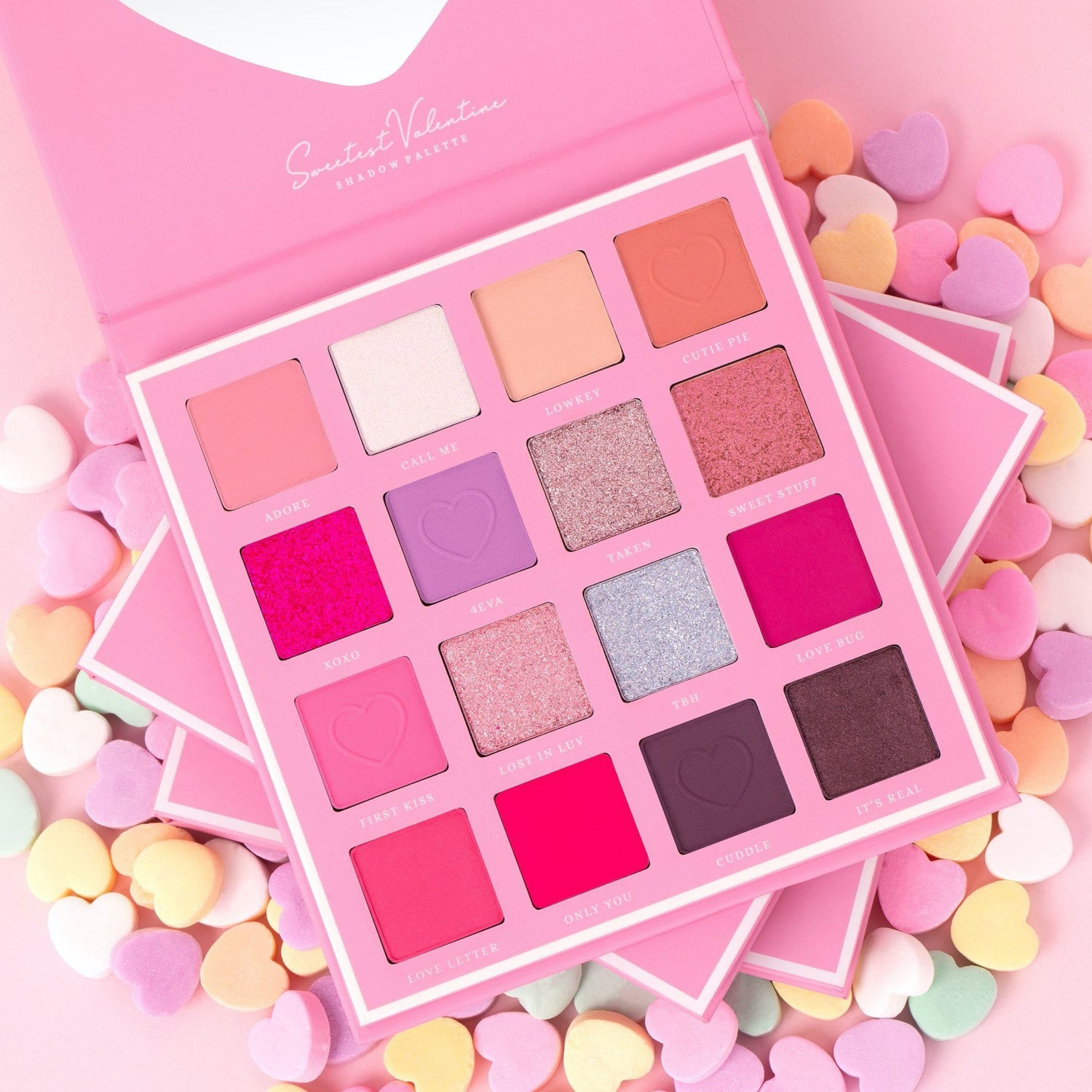 BEAUTY CREATIONS SWEETEST VALENTINE EYESHADOW PALETTE 16 COLORS