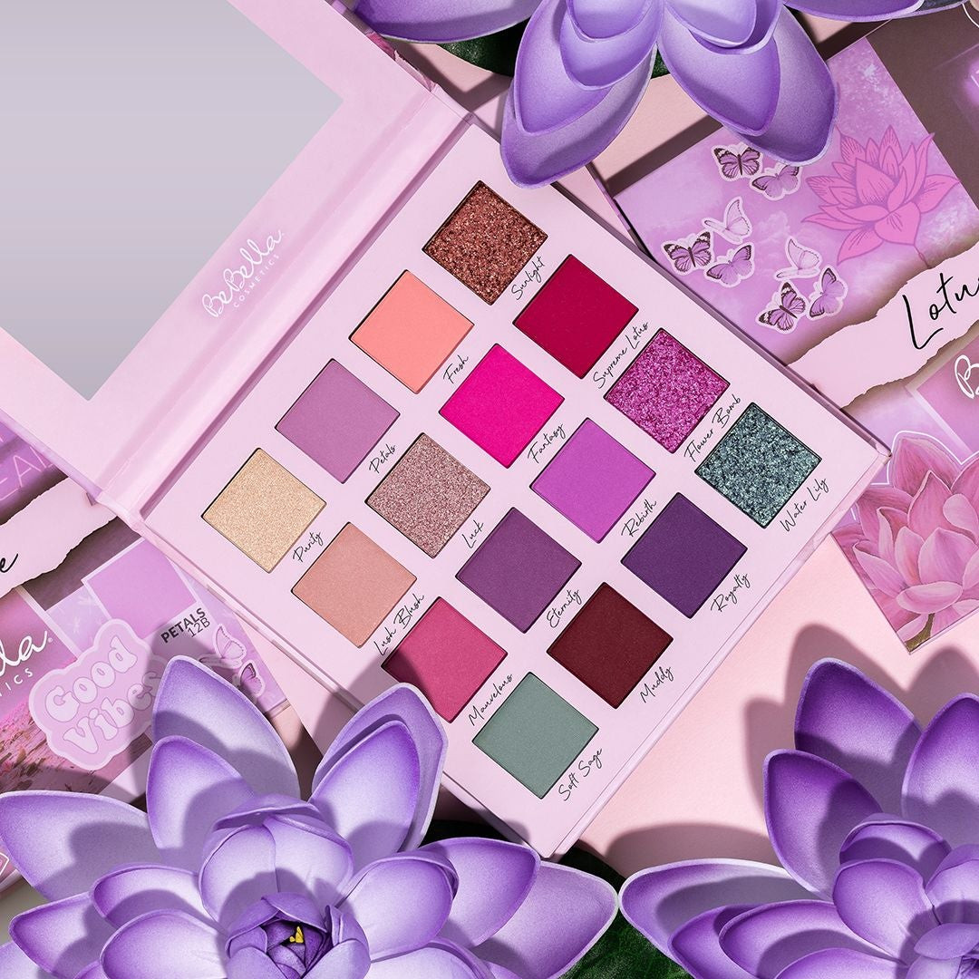 BEAUTY CREATIONS LOTUS LOVE EYESHADOWS PALETTE 16 COLORS