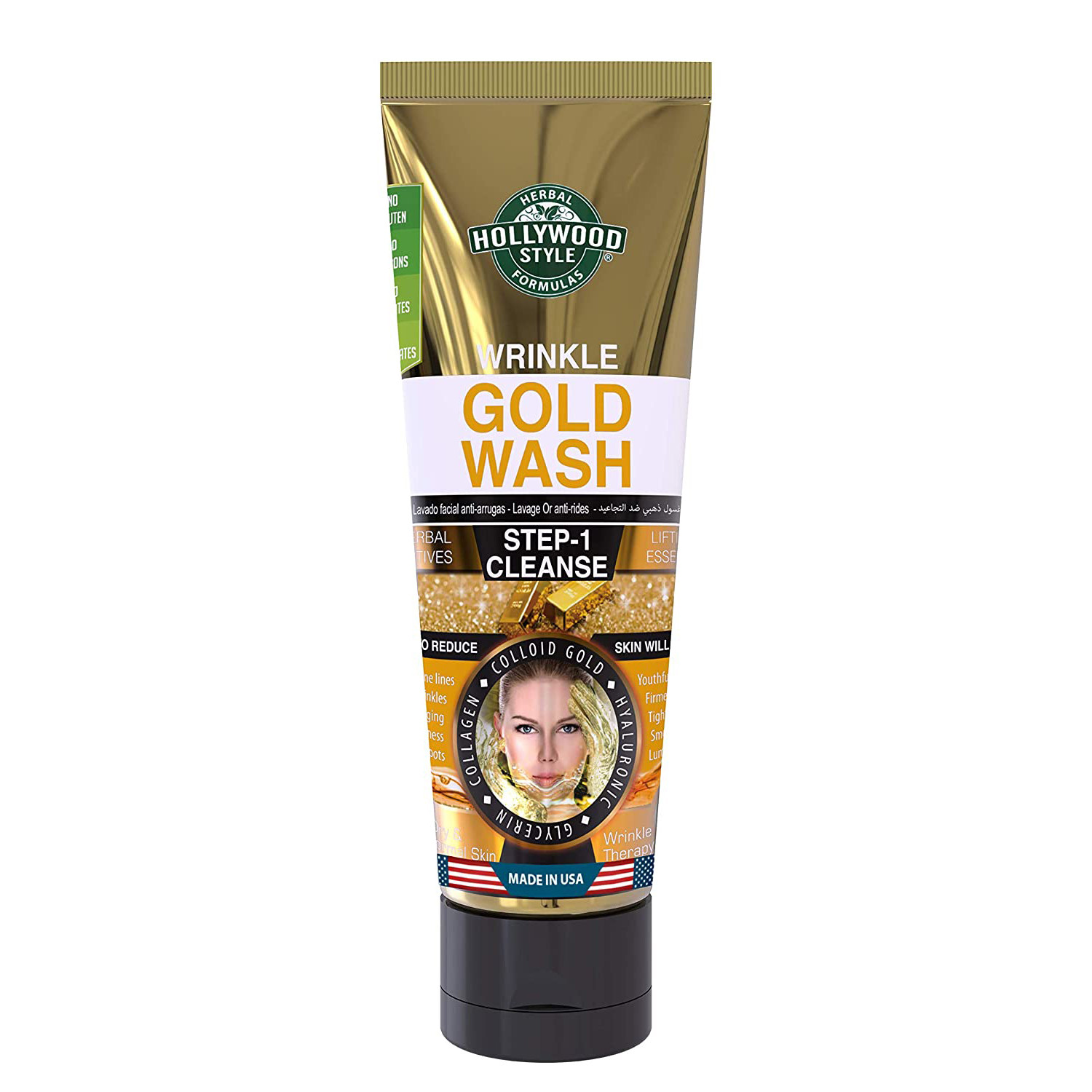 HOLLYWOOD WRINKLE GOLD WASH 100ML