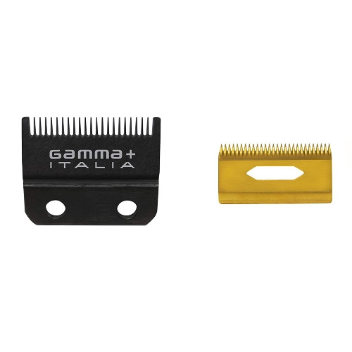GAMMA+ CUCHILLA BLACK DIAMOND FAPER WITH GOLD TITANIUM CUTTER - DEEP TOOTH #GPCRBTS
