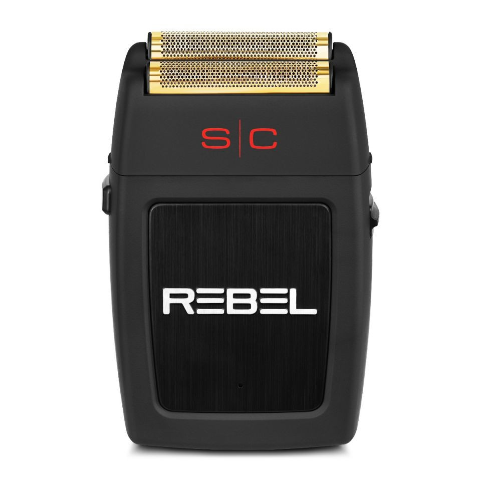 STYLECRAFT REBEL - ELECTRIC MENS FOIL SHAVER CON SUPER TORQUE MOTOR 11,000 RPM, GOLD TITANIUM FOIL HEAD. OFRECE 100 MIN DE FUNCIONAMIENTO Y RECARGA COMPLETA EN 60MIN.