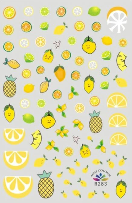 CALCOMANIA CON DISEÑO DE LIMONES R283