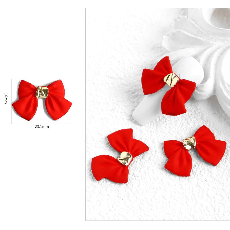 LAZO EN 3D PARA DECORACION DE UÑAS RED