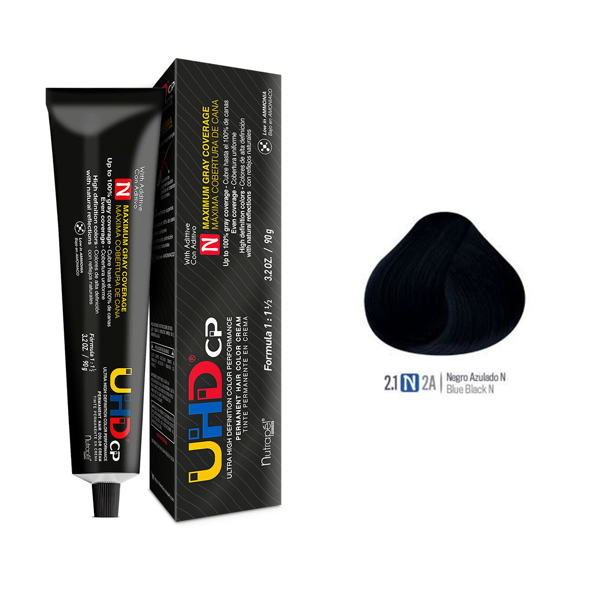 TINTE UHDCP NEGRO AZULADO 2.1N