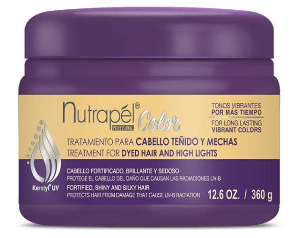 NUTRAPEL TRATAMINETO PARA CABELLOS TEÑIDOS Y MECHAS 12.6 OZ