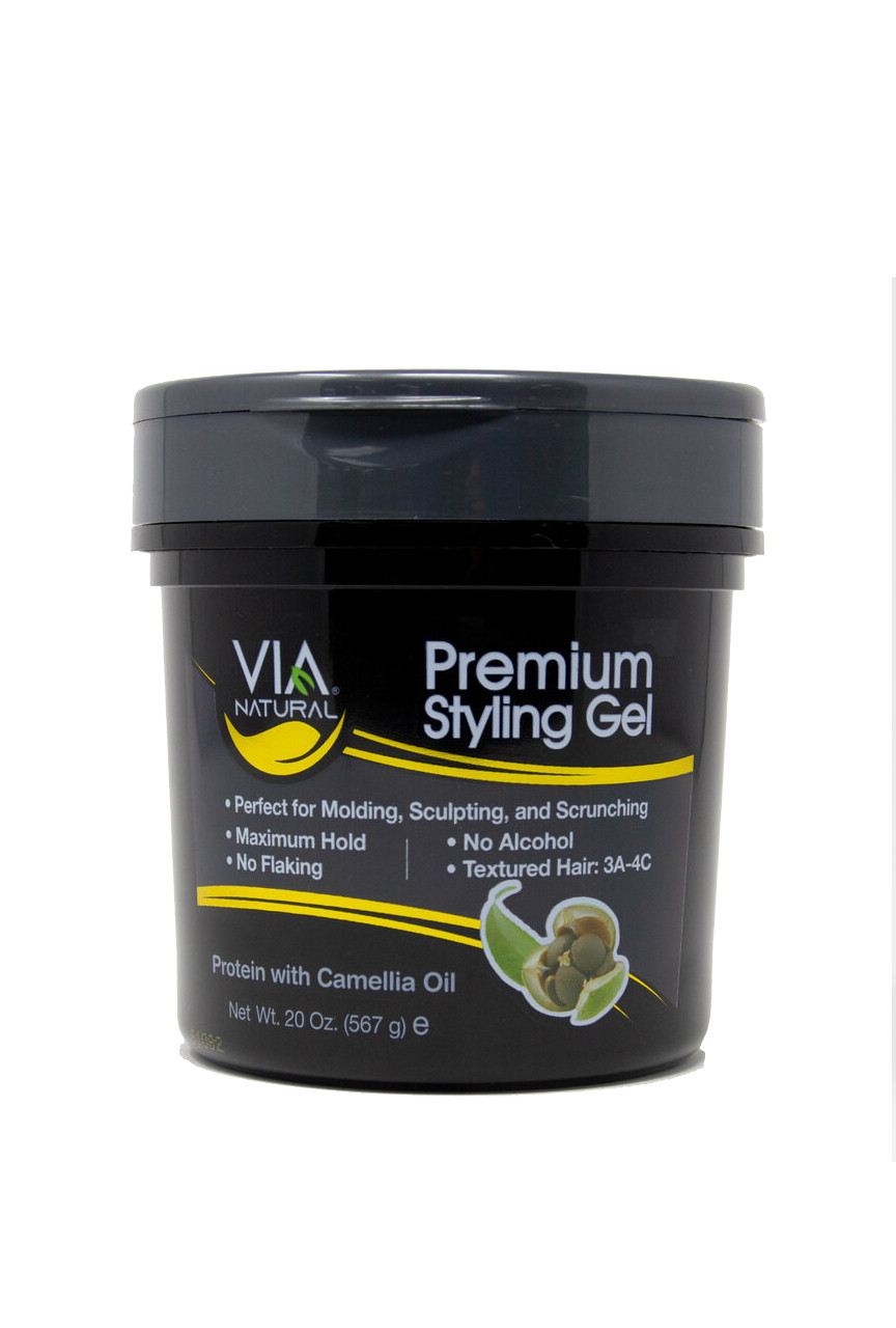 VIA STYLING GEL BLACK PROTEIN 8OZ.