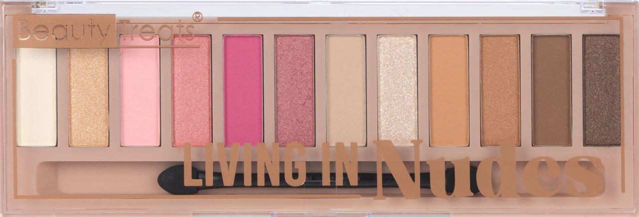 BEAUTY TREATS LIVING IN NUDES EYE PALETTE 12 COLORS