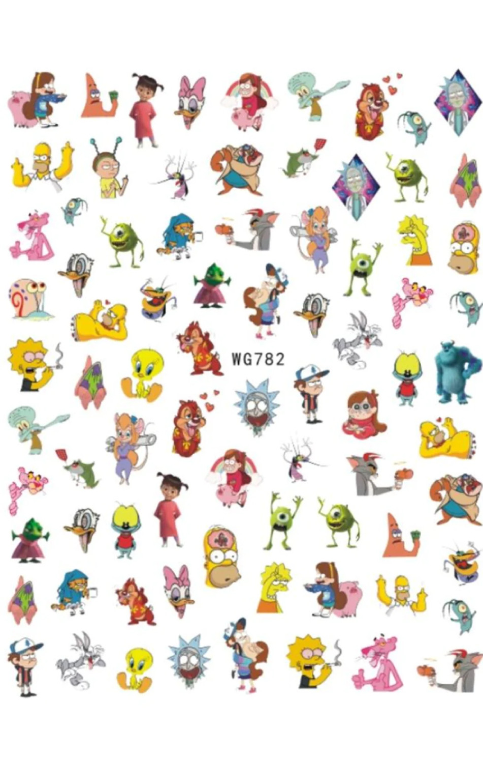 CALCOMANIA CARTOONS WG782
