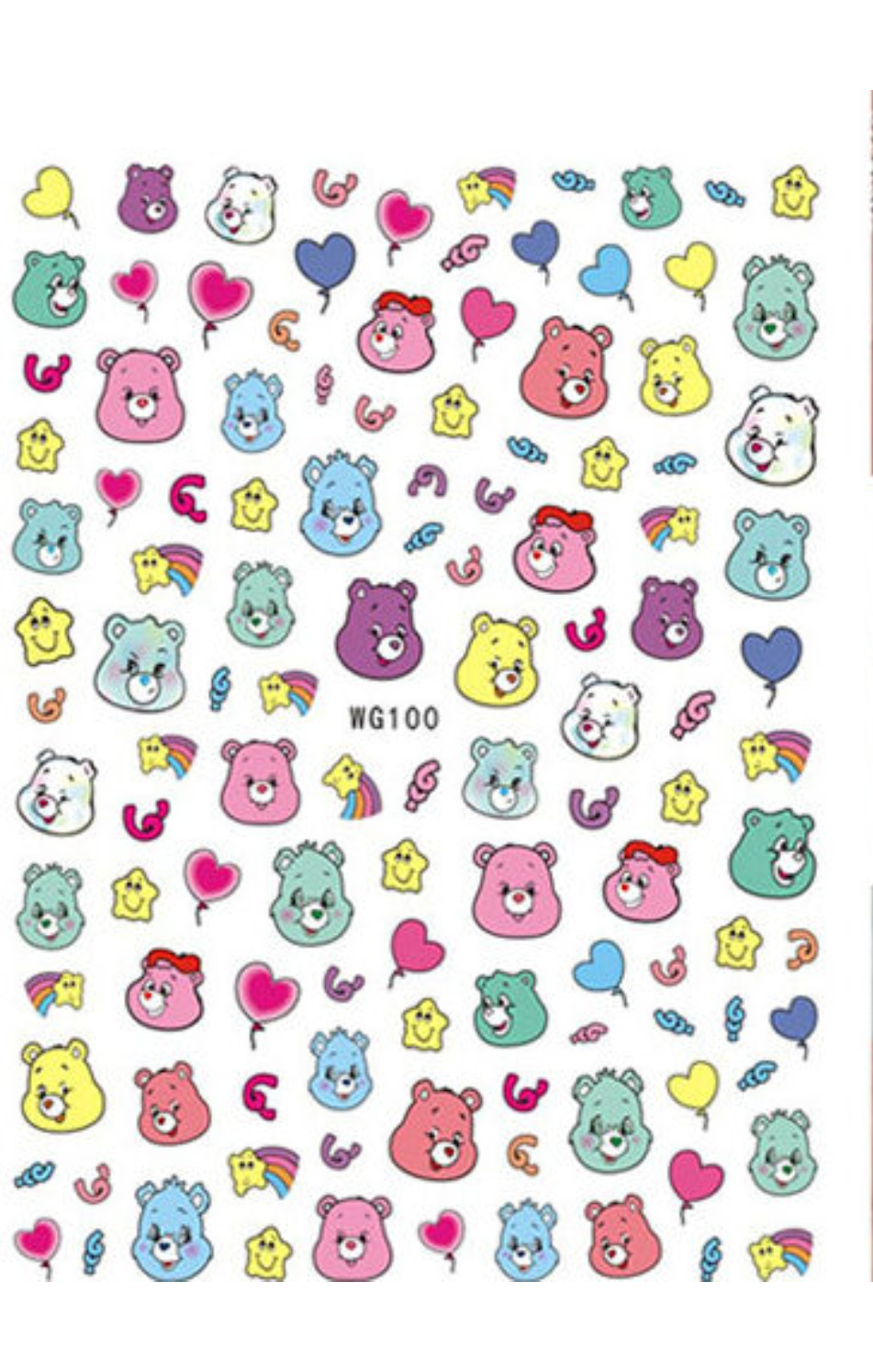 CALCOMANIA CARE BEAR WG100