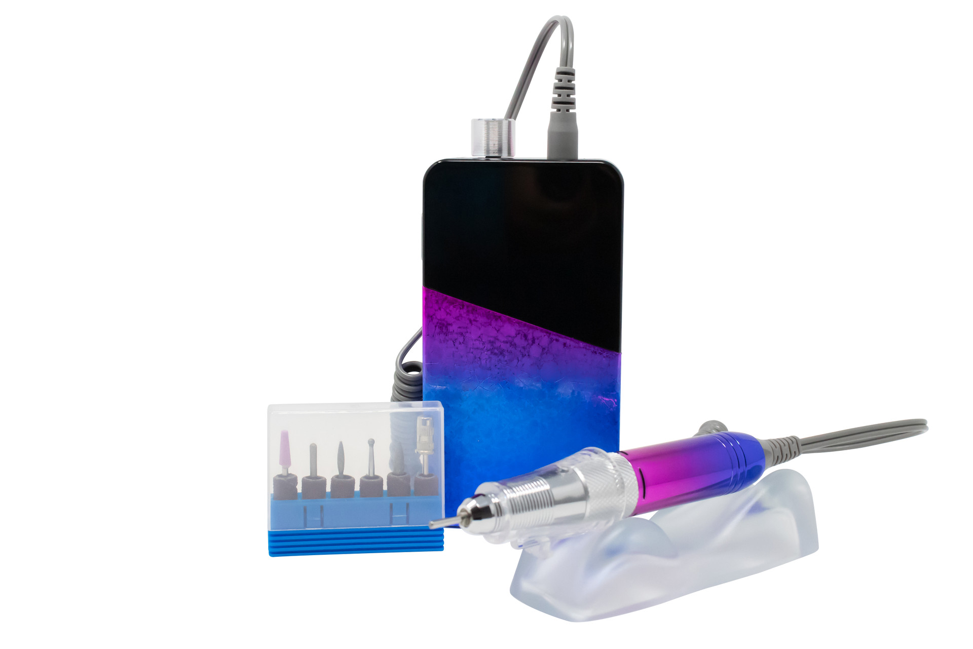 MAQUINA DE UÑAS PORTABLE AZUL