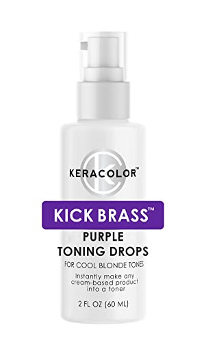 KERACOLOR KICK BRASS PURPLE TONING DROPS 2.5 OZ
