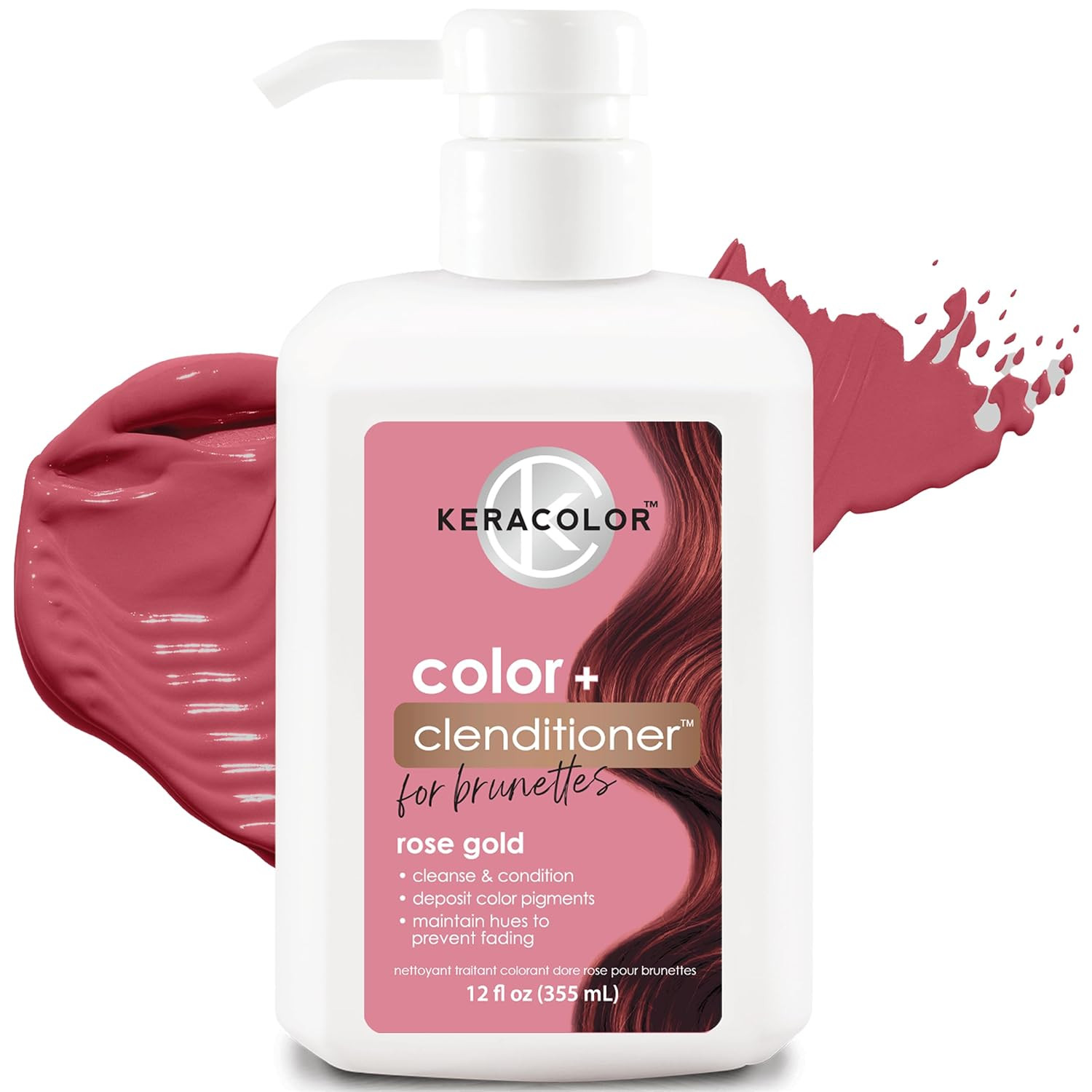 KERACOLOR COLOR + CLENDITIONER ROSE GOLD FOR BRUNETTES 12 OZ