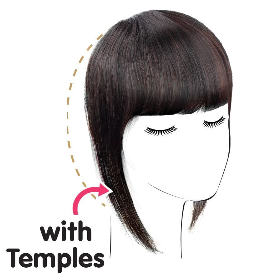PELUCA CLIP FLEQUILLO CON PATILLAS