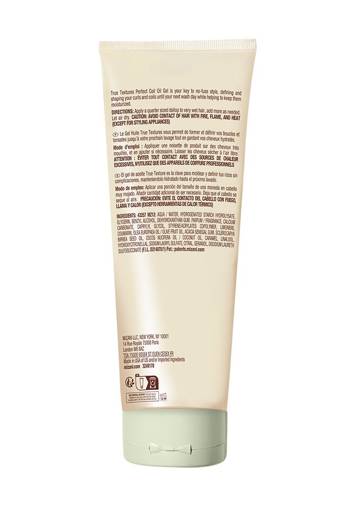 MIZANI TRUE TEXTURES PERFECT COIL GEL FOR CURLY HAIR 11 OZ