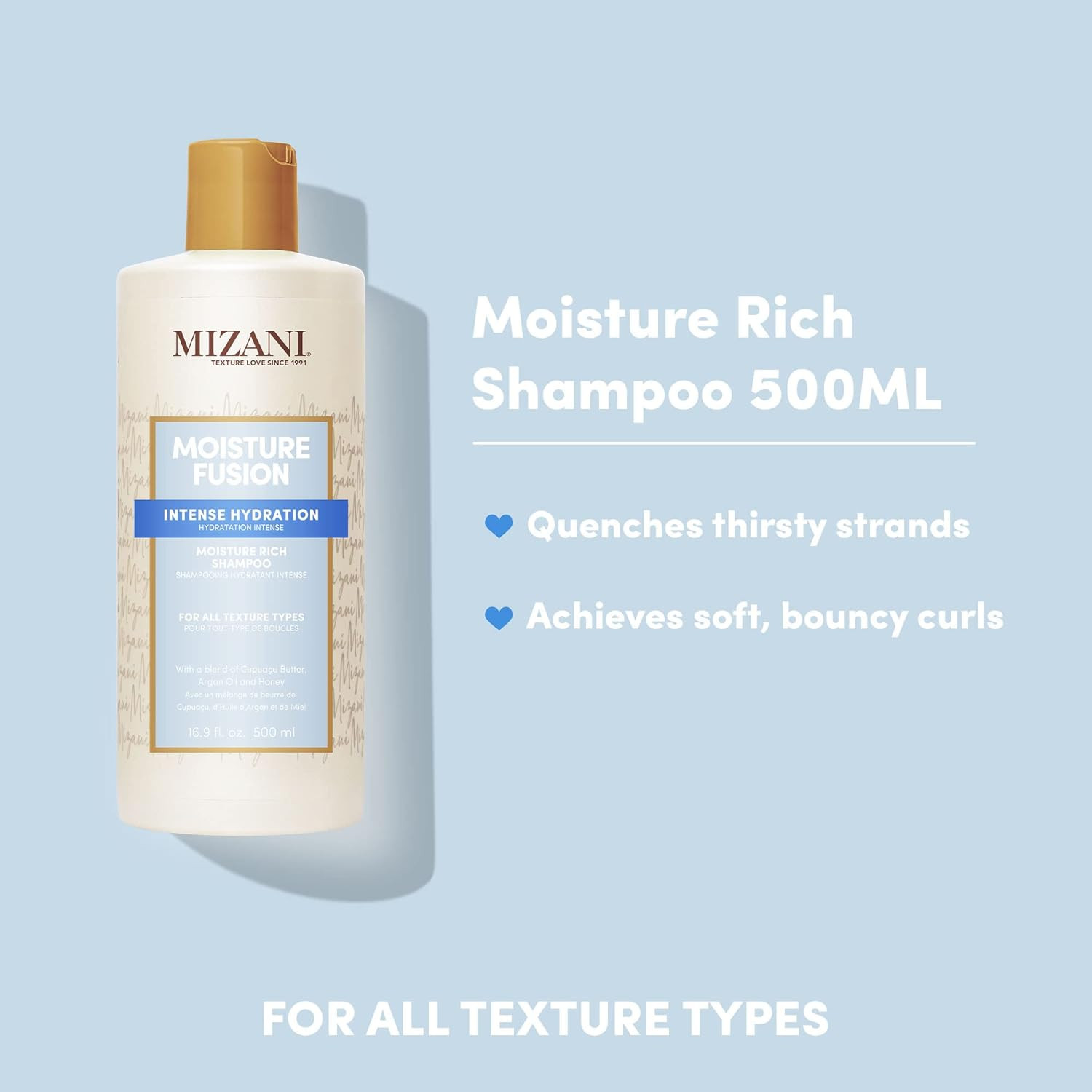MIZANI MOISTURE FUSION SHAMPOO FOR DRY HAIR 16.9 OZ