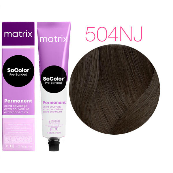 MATRIX SOCOLOR EXTRA COVERAGE 504NJ
NEUTRAL JADE PRE-BONDED