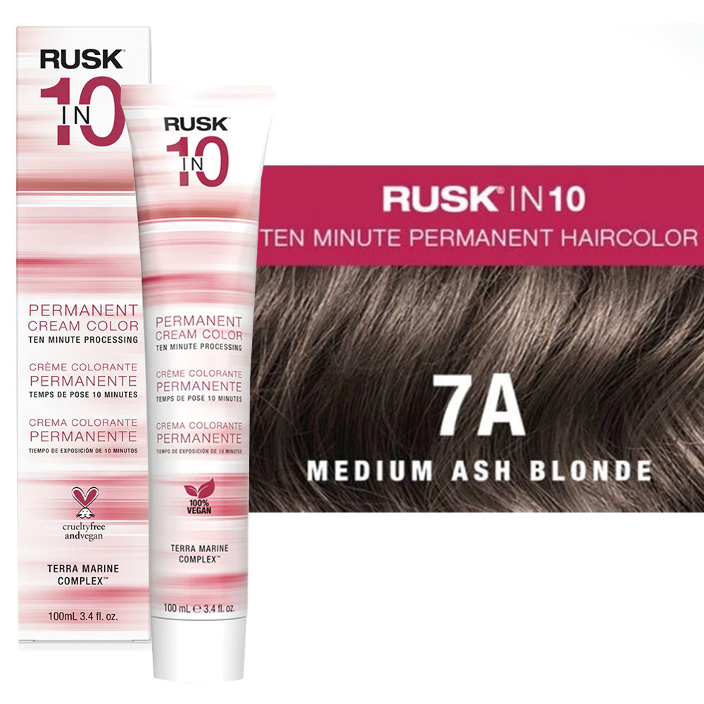 RUSK IN1O MEDIUM ASH BLONDE 7A