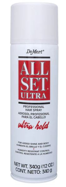 DEMERT ALL SET ULTRA HOLD RED SPRAY 12OZ