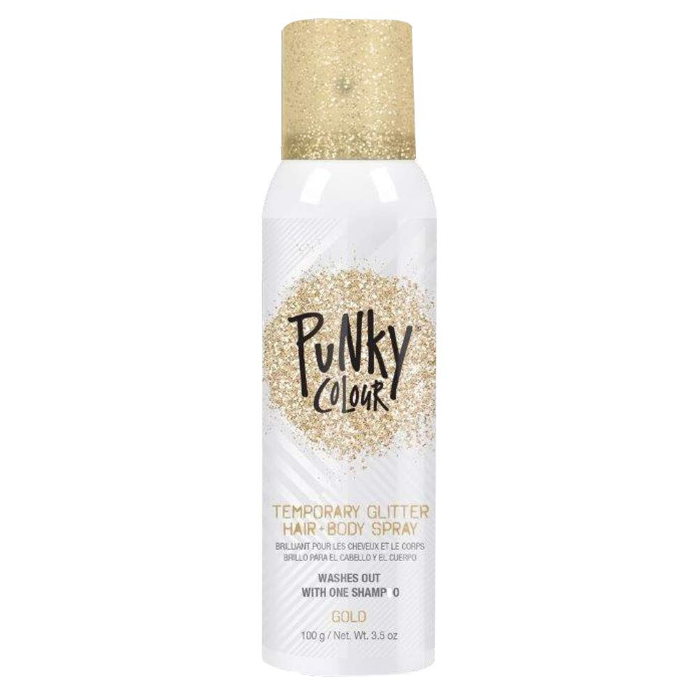 PUNKY COLOUR GLITTER GOLD SPRAY 3.5 OZ