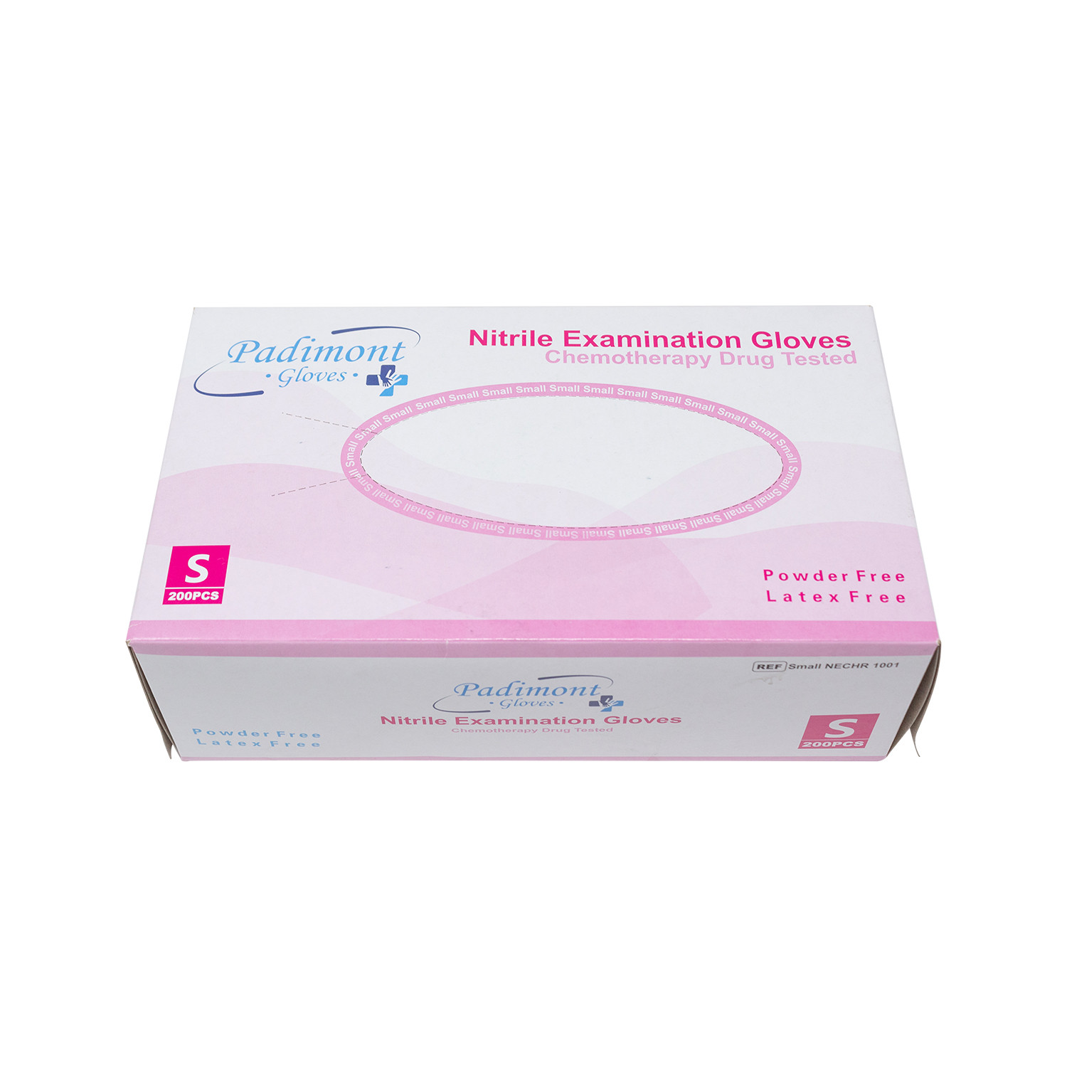 GUANTE NITRILE LATEX PINK SMALL PK 100