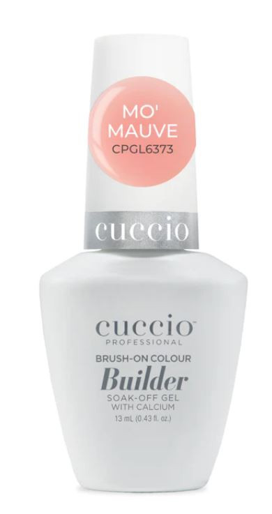 CUCCIO PROFESSIONAL BUILDER BRUSH-ON COLOUR SOAK-OFF GEL WITH CALCIUM MO'MAUVE 13ML