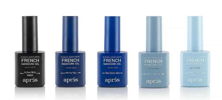 APRES FRENCH MANICURE GEL MYKONOS OMBRE SET5