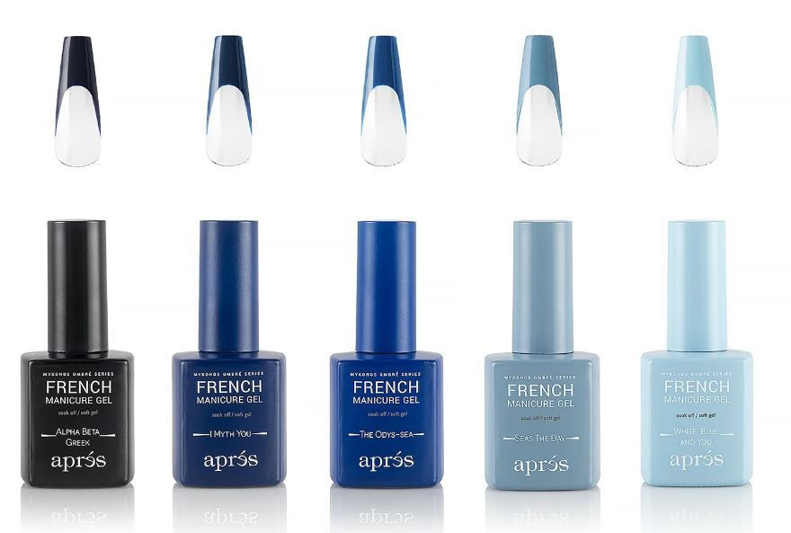 APRES FRENCH MANICURE GEL MYKONOS OMBRE SET5
