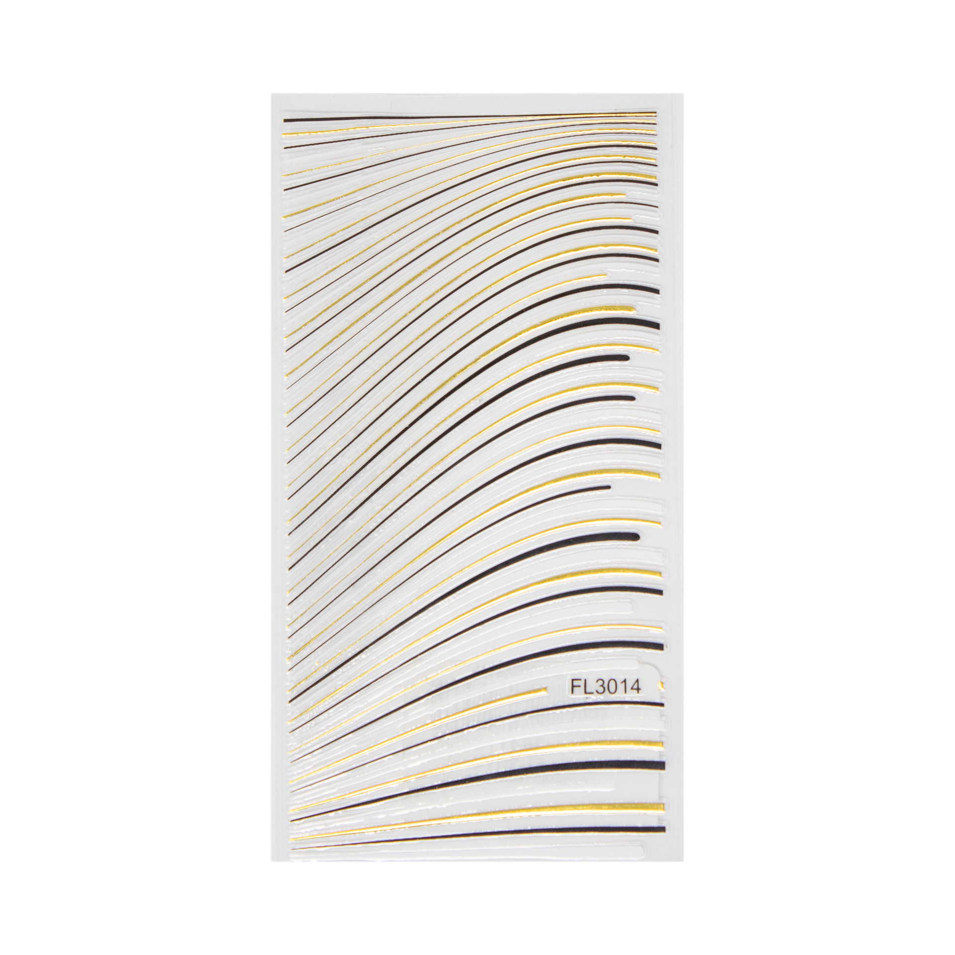 CALCOMANIA LINEAS GOLD Y BLACK FL3014