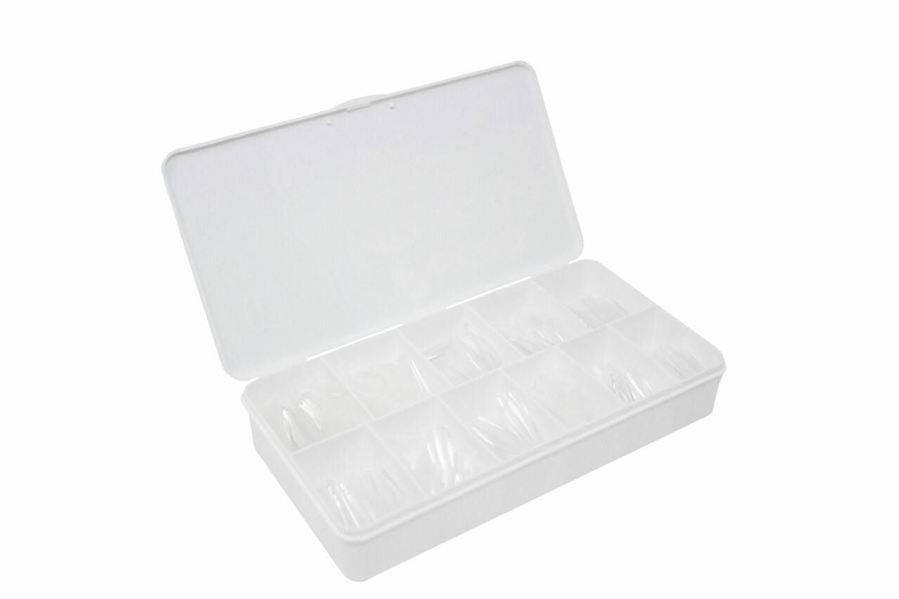 PEBCO GEL TIPS LONG COFFIN PK550