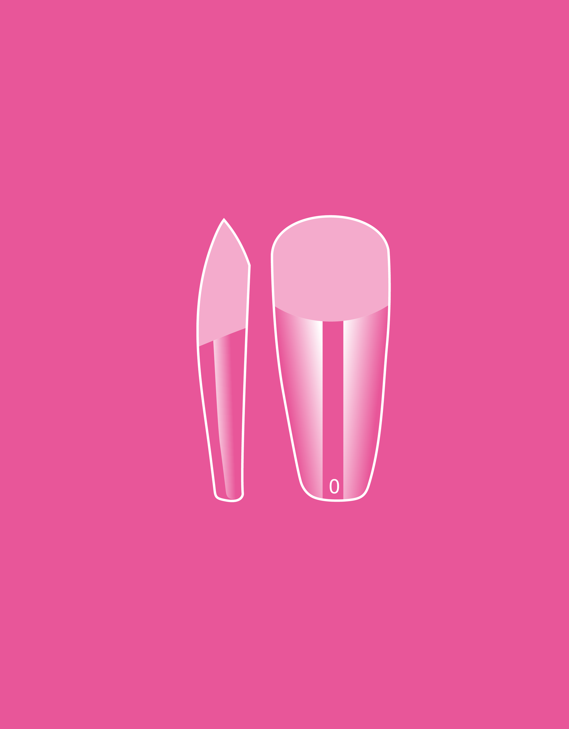 PEBCO GEL TIPS LONG COFFIN PK550