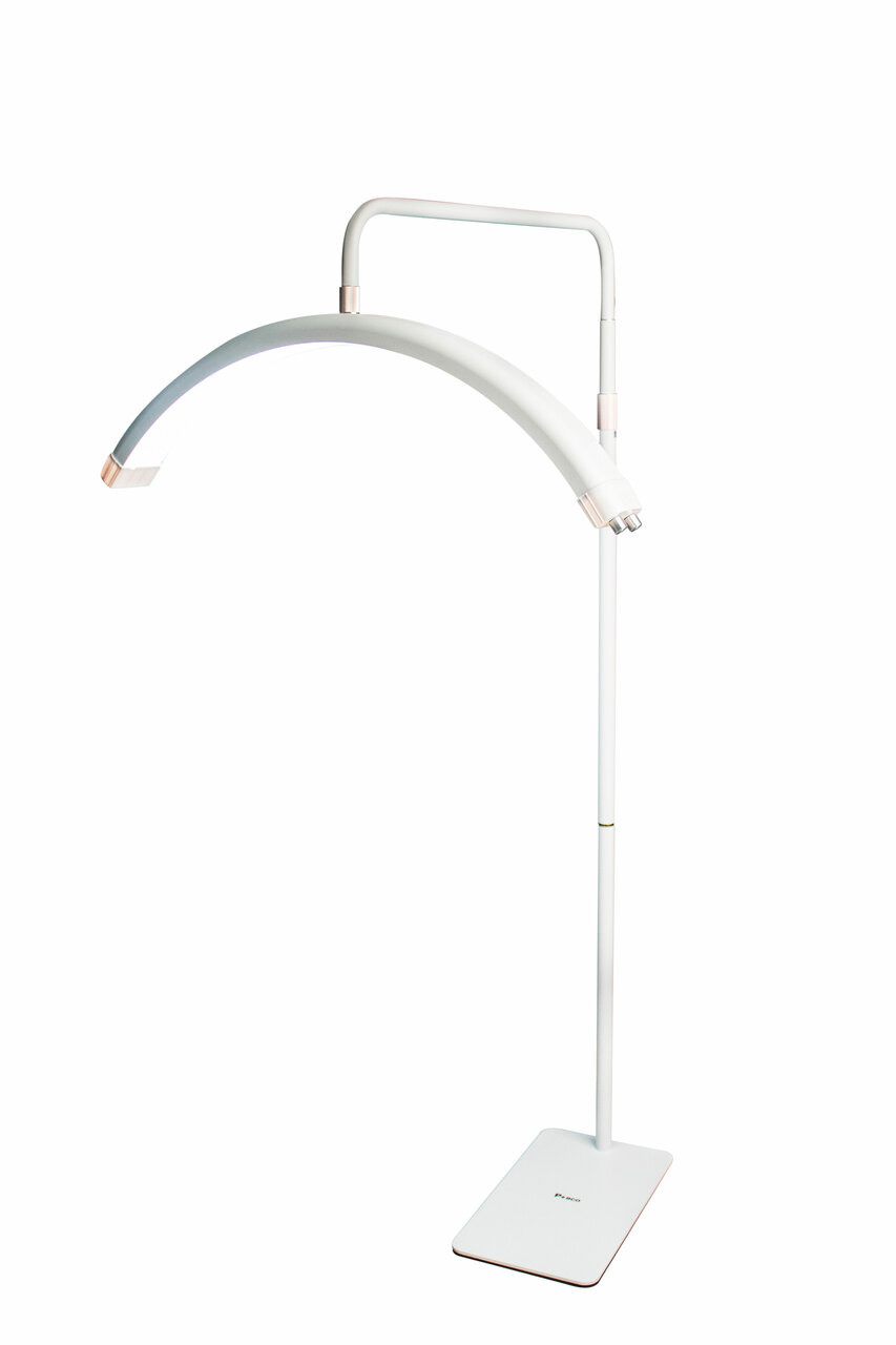 LAMPARA STAND MEDIA LUNA BLANCA