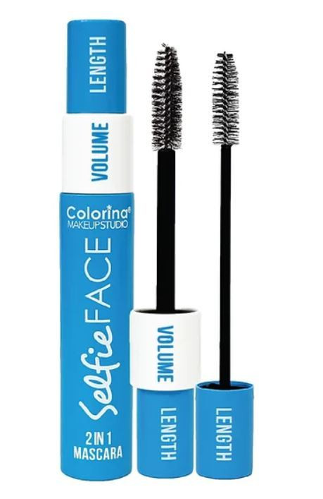 COLORINA SELFIE FACE 2 IN 1 MASCARA WATERPROOF