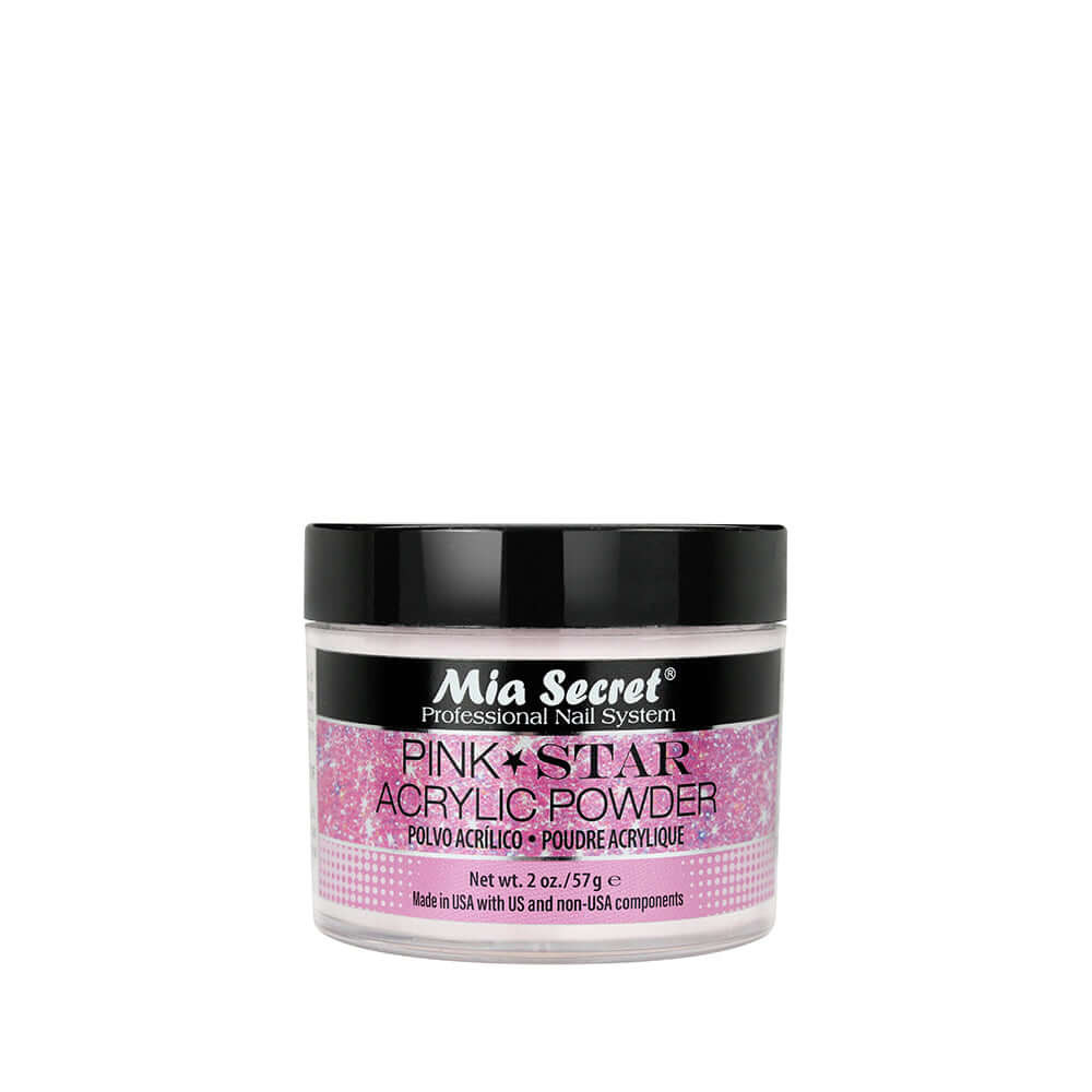 MIA SECRET PINK STAR ACRYLIC POWDER 2OZ