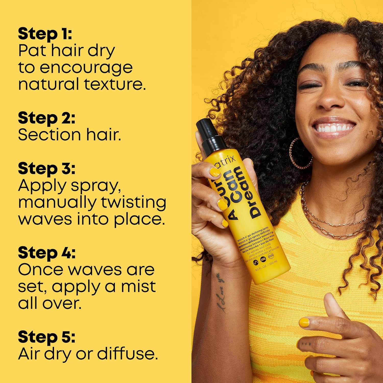 MATRIX A CURL CAN DREAM SCRUNCH N' GO 250ML
