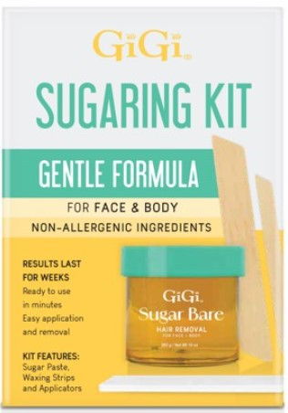 GIGI SUGAR BARE (JAR) HAIR REMOVAL KIT 15 PCS
