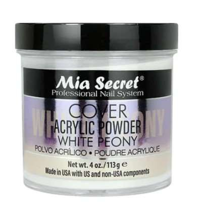 MIA SECRET COVER WHITE PEONY ACRYLIC POWDER PL430-NY