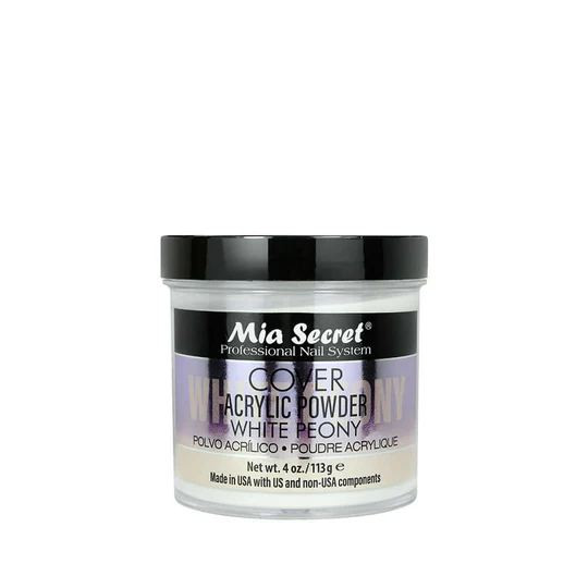 MIA SECRET COVER WHITE PEONY ACRYLIC POWDER PL430-NY
