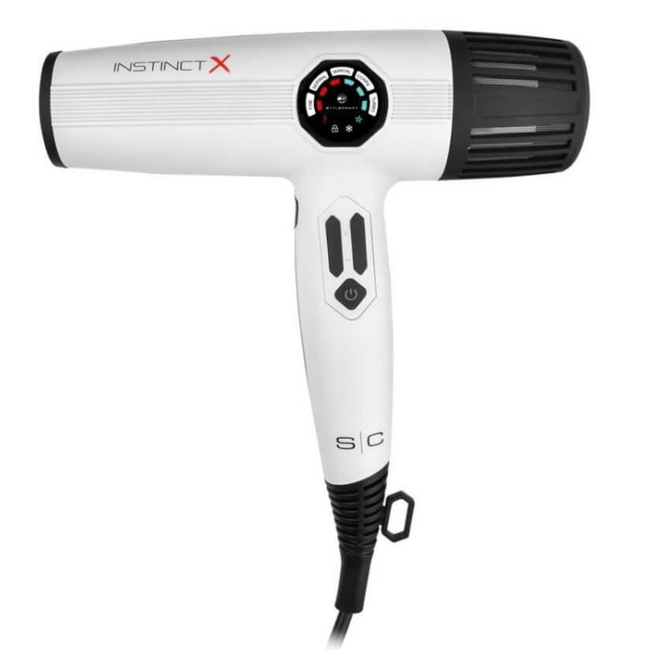 STYLECRAFT INSTINCT-X HAIR DRYER WHITE
PROFESSIONAL DIGITAL DISPLAY HAIR DRYER WITH BRUSHLESS MOTOR
