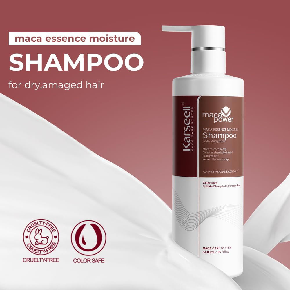 KARSEELL MACA POWER SHAMPOO FOR DRY DAMAGE HAIR 16.9OZ